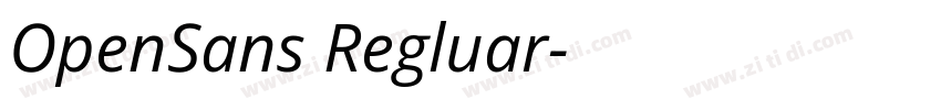 OpenSans Regluar字体转换